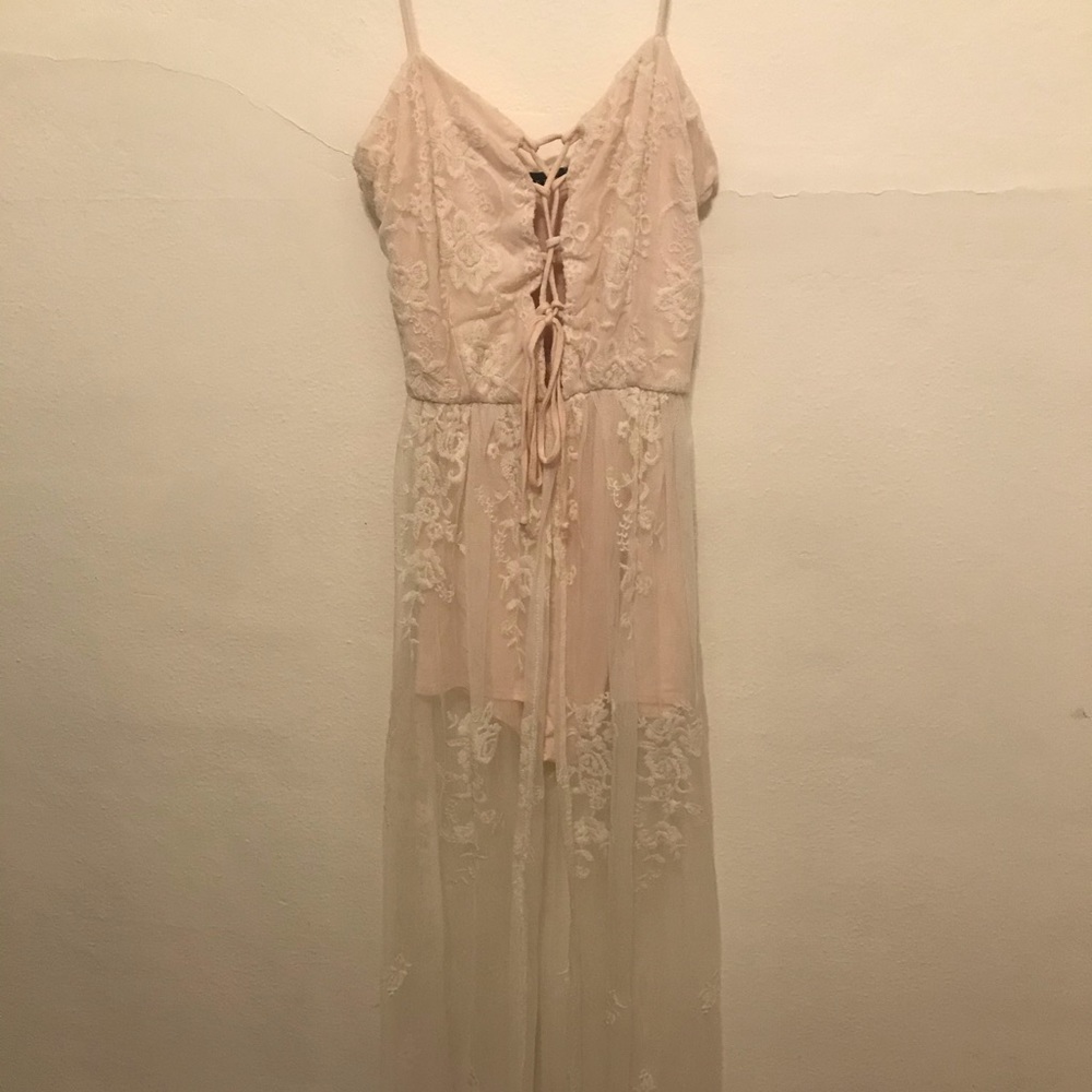 Starlette Boutique Cream Lace Body Suit